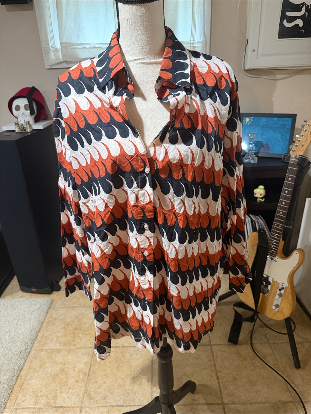 NWT Compania Fantastica Button-Front oversized tunic size S